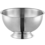 Choice 14 Qt. Stainless Steel Punch Bowl with Mirror Finish