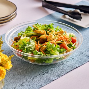 Carlisle 0.6 Qt. Clear Pebbled Polycarbonate Serving/Salad Bowl Carlisle 0.6 Qt. Clear Pebbled Polycarbonate Serving/Salad Bowl