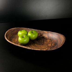 Elite Global Solutions M1693OV-SEQ Sequoia 2.8 Qt. Oval Wood Grain Melamine Serving Bowl