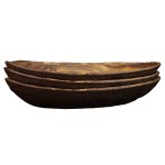 Elite Global Solutions M1693OV-SEQ Sequoia 2.8 Qt. Oval Wood Grain Melamine Serving Bowl Elite Global Solutions M1693OV-SEQ Sequoia 2.8 Qt. Oval Wood Grain Melamine Serving Bowl