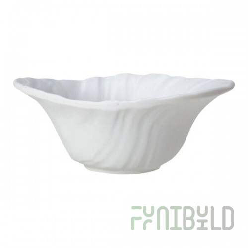 Creations Scape from Steelite International 5 oz. White Melamine Deep Bowl - 6/Case