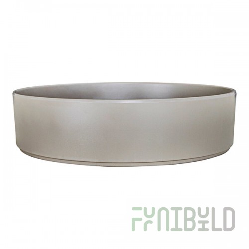 Cal-Mil Hudson 72 oz. Ash Raised Rim Melamine Bowl - 6/Case