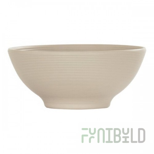 Cal-Mil Charlotte 30 oz. Taupe Melamine Soup Bowl - 6/Case