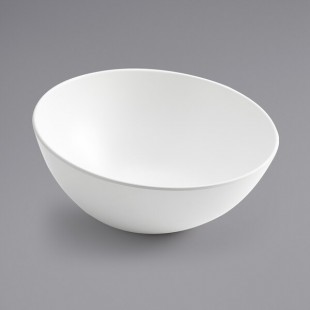 American Metalcraft LFTBW11 Lift 110 oz. White Slanted Melamine Bowl American Metalcraft LFTBW11 Lift 110 oz. White Slanted Melamine Bowl