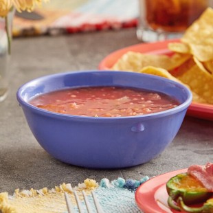 Acopa Foundations 11 oz. Purple Melamine Nappie Bowl - 12/Case