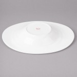 Bon Chef 1000016P Concentrics 16 oz. White Porcelain Oval Pasta Bowl - 12/Pack