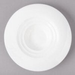 Bon Chef 1000016P Concentrics 16 oz. White Porcelain Oval Pasta Bowl - 12/Pack