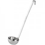 Choice 1.5 oz. One-Piece Stainless Steel Ladle