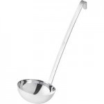 Choice 1.5 oz. One-Piece Stainless Steel Ladle