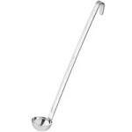 Choice 1.5 oz. One-Piece Stainless Steel Ladle