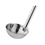 Choice 1.5 oz. One-Piece Stainless Steel Ladle