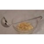 Choice 1.5 oz. One-Piece Stainless Steel Ladle