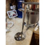 Choice 1.5 oz. One-Piece Stainless Steel Ladle