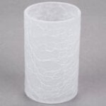 Sterno 80278 Frost Crackle One Piece Glass Liquid Candle Holder Sterno 80278 Frost Crackle One Piece Glass Liquid Candle Holder