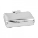 Eastern Tabletop Jazz Rock 8 Qt. Induction / Traditional Chafer with Stand and Glass Cover 3995GPL