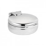 Eastern Tabletop Jazz Rock 8 Qt. Induction / Traditional Chafer with Stand and Glass Cover 3995GPL
