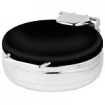 Eastern Tabletop Jazz Rock 8 Qt. Induction / Traditional Chafer with Stand and Glass Cover 3995GPL