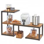 Cal-Mil 3907-84 Sierra Bronze Metal and Rustic Pine Full Size Chafer with Lid - 22 Cal-Mil 3907-84 Sierra Bronze Metal and Rustic Pine Full Size Chafer with Lid - 22