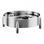 Acopa Manchester 6 Qt. 2/3 Size Stainless Steel Induction Chafer with Glass Top and Soft Close Lid