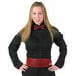 Henry Segal Unisex Customizable Black Tuxedo Shirt with Wing Tip Collar - L