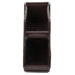 Vollrath 4841-01 Traex® Brown Self-Serve Condiment Bin Stand Set with 2-Tier Stand and 11 1/4