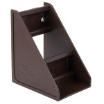 Vollrath 4841-01 Traex® Brown Self-Serve Condiment Bin Stand Set with 2-Tier Stand and 11 1/4