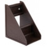 Vollrath 4841-01 Traex® Brown Self-Serve Condiment Bin Stand Set with 2-Tier Stand and 11 1/4