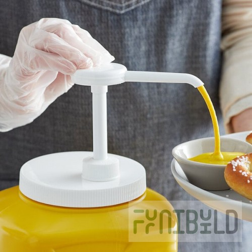 TableCraft 662110 1 oz. Condiment Pump Kit with 4 5/16