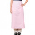 Intedge Pink Poly-Cotton Bistro Apron with 2 Pockets - 38 Intedge Pink Poly-Cotton Bistro Apron with 2 Pockets - 38