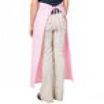 Intedge Pink Poly-Cotton Bistro Apron with 2 Pockets - 38 Intedge Pink Poly-Cotton Bistro Apron with 2 Pockets - 38