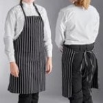 Choice Kelly Green Poly-Cotton Adjustable Bib Apron with 2 Pockets - 32