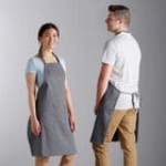 Choice Kelly Green Poly-Cotton Adjustable Bib Apron with 2 Pockets - 32