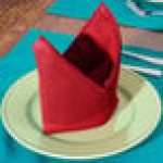 Intedge Red 65/35 Polycotton Blend Cloth Napkins, 18 Intedge Red 65/35 Polycotton Blend Cloth Napkins, 18