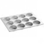 Baker's Lane 12 Cup 6.2 oz. Glazed Aluminized Steel Jumbo Muffin / Cupcake Pan - 18 Baker's Lane 12 Cup 6.2 oz. Glazed Aluminized Steel Jumbo Muffin / Cupcake Pan - 18
