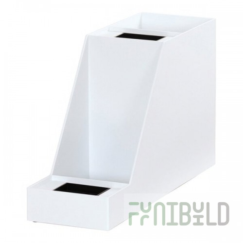 Cal-Mil Classic 2-Tier White Plastic Airpot Stand 360-2-15