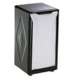 San Jamar H900BK Tallfold Two-Sided Tabletop Napkin Dispenser - Black San Jamar H900BK Tallfold Two-Sided Tabletop Napkin Dispenser - Black