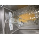 Acopa 5 Gallon Hammered Glass Beverage Dispenser with Metal Stand and Chalkboard Sign