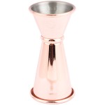 Barfly® M37001CP 20 mL & 40 mL (0.68 oz. & 1.35 oz.) Copper-Plated Japanese Style Jigger