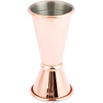 Barfly® M37001CP 20 mL & 40 mL (0.68 oz. & 1.35 oz.) Copper-Plated Japanese Style Jigger