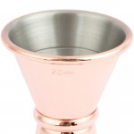 Barfly® M37001CP 20 mL & 40 mL (0.68 oz. & 1.35 oz.) Copper-Plated Japanese Style Jigger