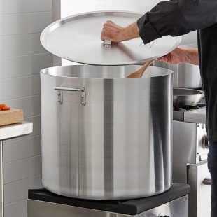 Choice 120 Qt. Heavy Weight Aluminum Stock Pot with Cover Choice 120 Qt. Heavy Weight Aluminum Stock Pot with Cover