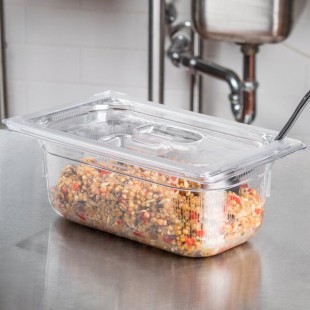 Vollrath 8044410 Super Pan® 1/4 Size Clear Polycarbonate Food Pan - 4 Vollrath 8044410 Super Pan® 1/4 Size Clear Polycarbonate Food Pan - 4