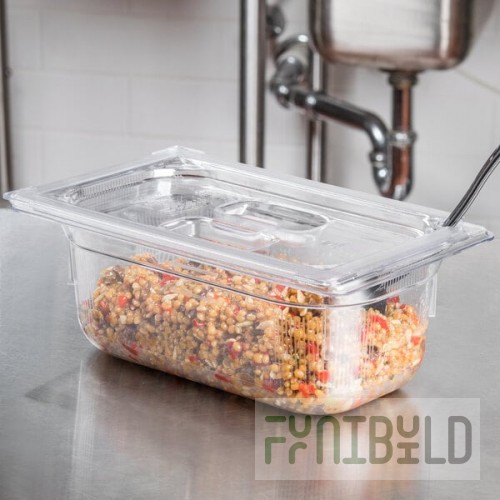 Vollrath 8044410 Super Pan® 1/4 Size Clear Polycarbonate Food Pan - 4