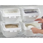 Baker's Lane Set of (4) 2.6 Gallon / 40 Cup Ingredient Shelf Bins with 6 Label Sheets