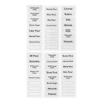 Baker's Lane Set of (4) 2.6 Gallon / 40 Cup Ingredient Shelf Bins with 6 Label Sheets