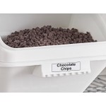 Baker's Lane Set of (4) 2.6 Gallon / 40 Cup Ingredient Shelf Bins with 6 Label Sheets