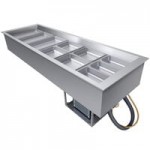 Hatco CWBP-4 Four Pan Drop-In Refrigerated Cold Food Well with Drain - 120V Hatco CWBP-4 Four Pan Drop-In Refrigerated Cold Food Well with Drain - 120V