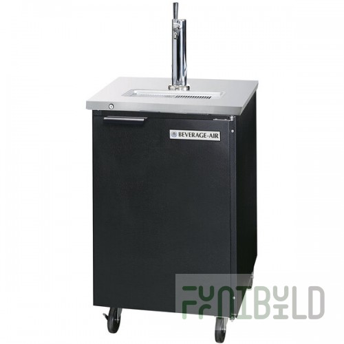 Beverage-Air DD24HC-1-B-WINE Single Tap Kegerator Wine Dispenser - Black, (1) 1/2 Keg Capacity