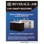 Beverage-Air DD24HC-1-B-WINE Single Tap Kegerator Wine Dispenser - Black, (1) 1/2 Keg Capacity