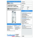 Continental Refrigerator 1FSNSA-HD 26 Continental Refrigerator 1FSNSA-HD 26